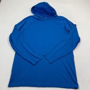 Fabletics The Training Day‎ Hoodie Men L Blue Long Sleeve Gym Workout